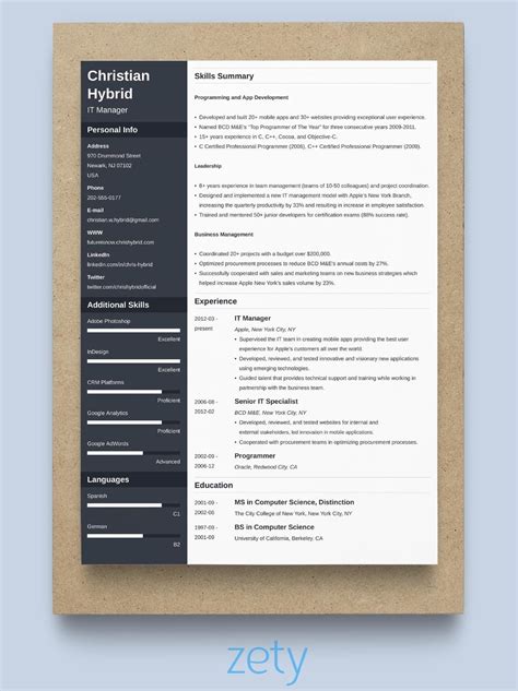 New Resume Format | New resume format, Best resume format ...