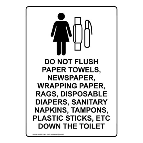 Please Do Not Flush Paper Towels Down Toilet Printable Get What You