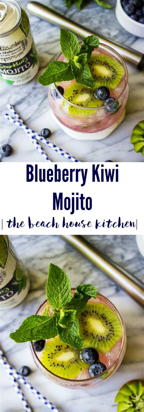 Blueberry Kiwi Mojito The Beach House Kitchen