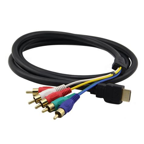 5ft 15m Hdmi Male To 5 Rca Rgb Audio Video Av Component Cable In Hdmi Cables From Consumer