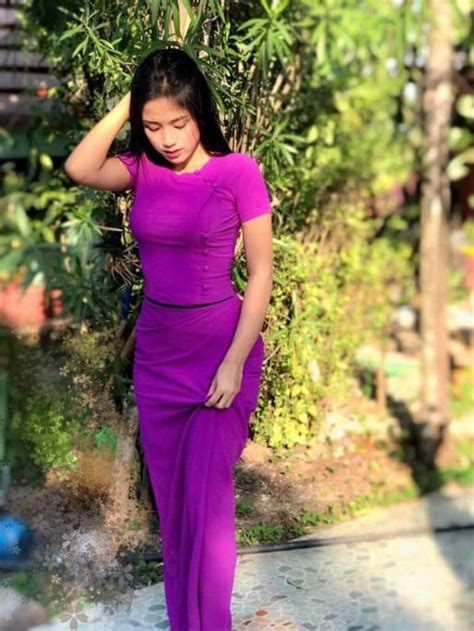 Su Yati Linn Myanmar Myanmar Girl Myanmar Women Maxi Skirt