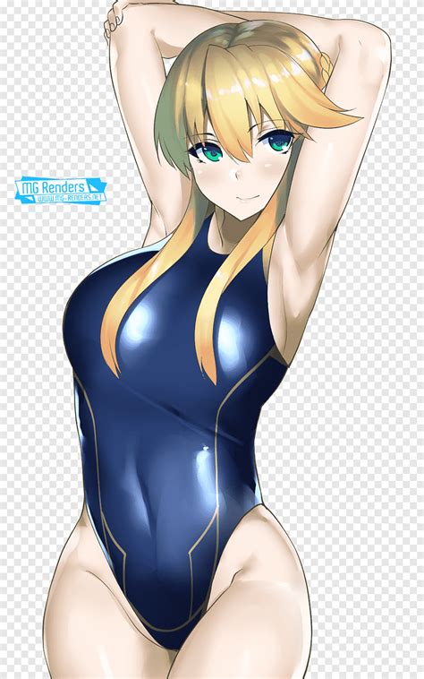 Brown Hair Mangaka Character Anime Swimsuit Anime Brown Swimwear Png