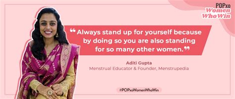 Popxo Women Who Won Aditi Gupta Founder Of Menstrupedia Popxo