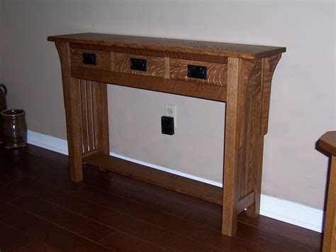 Maybe you would like to learn more about one of these? Hand Crafted Sofa Table by Bungalow White Oak Furniture ...