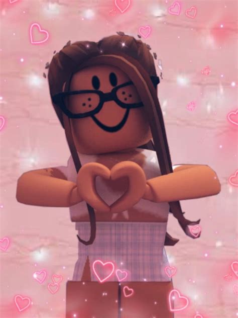 Pink Roblox Girl Gfx In 2020 Roblox Pictures Roblox