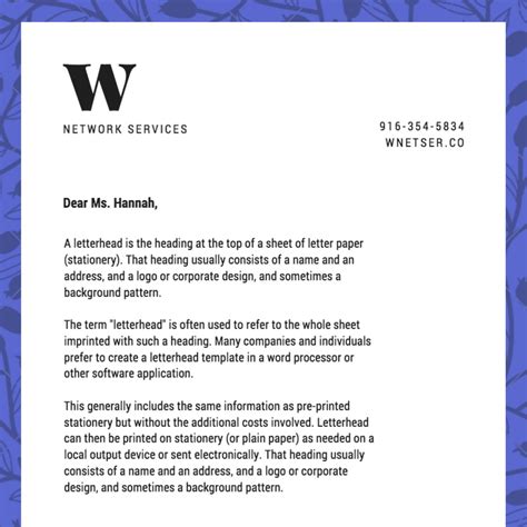 If you would like 't need that the letter is for in the right location there's a fantastic opportunity it will end up with the wrong individual. Free Online Letterhead Maker With Stunning Designs - Canva