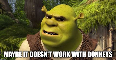 Donkey Shrek Meme Template The Best Gifs Are On Giphy