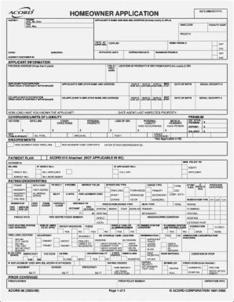 Acord Form Fillable Printable Forms Free Online