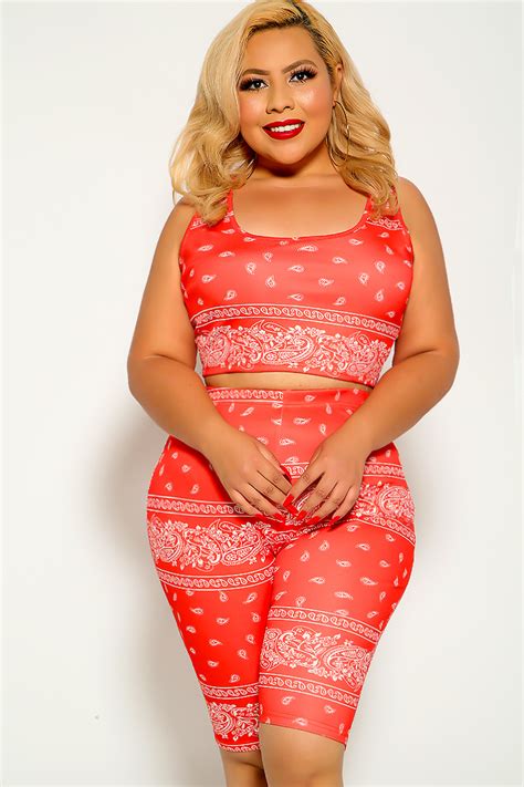 Red Bandana Outfit Plus Size Dresses Images 2022