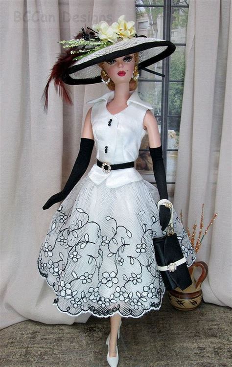 211 Bccan Designs Barbie Silkstone White Fashion 16 Im A Barbie Girl Barbie Dress Barbie