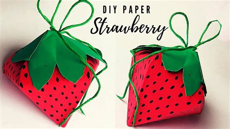 How To Make Paper Strawberry Diy Paper Strawberry Diy T Box