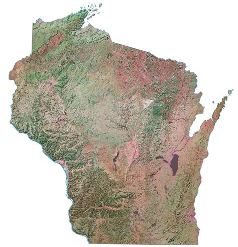 Wisconsin Lakes And Rivers Map Gis Geography