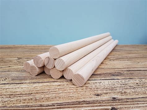 Long Wooden dowels/rods - Set of 10 | Bambino Planet