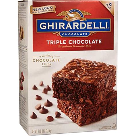 Ghirardelli Expect More Triple Chocolate Premium Brownie Mix 6 Count