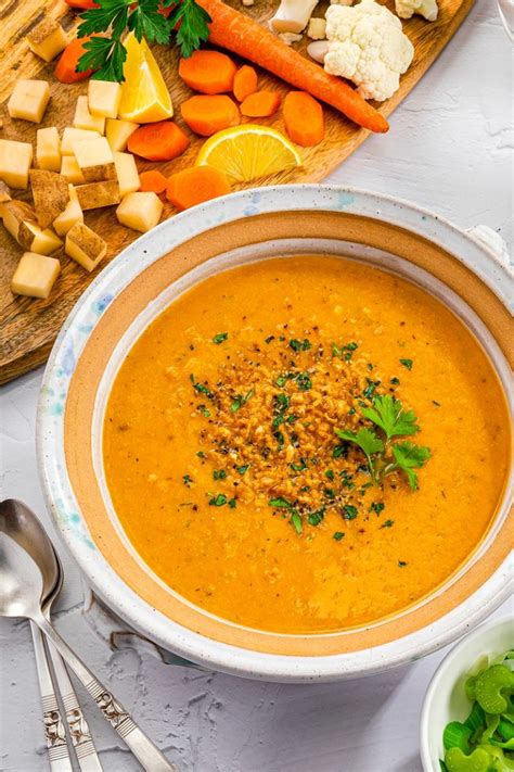 Dairy Free Vegetable Cream Soup Recipe Plant Based Gluten Free