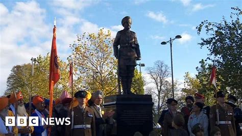 Leicester Statue Honouring Sikh Soldiers Unveiled Bbc News