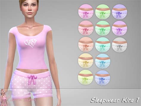 The Sims Resource Sleepwear Kira 1