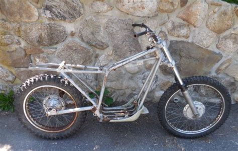 1973 Rickman Nickel Plated Frame Mx Rolling Chassis W Rickman Parts