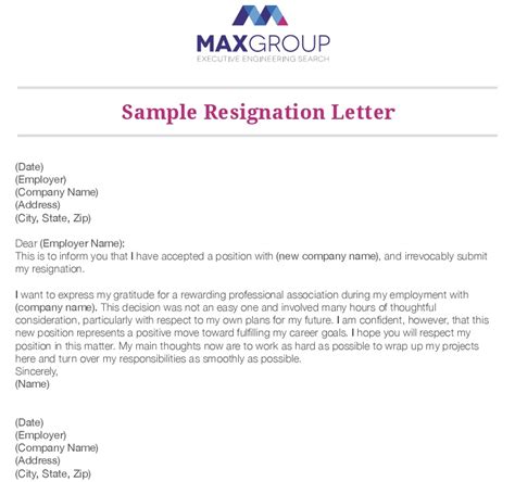 25 Letter Of Resignation Template Word Free Download Excel Templates