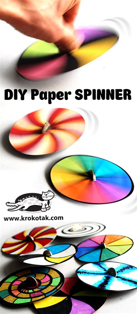 krokotak diy paper spinner