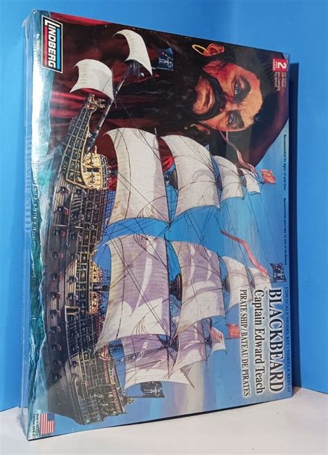 Lindberg Blackbeard Pirate Ship Model Kit 1 250 Scale 70858 Sealed Ebay