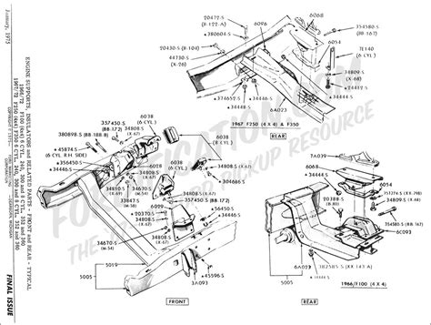 Parts com ford bronco engine trans mounting oem parts. Ford Truck Part Numbers (Engine Supports) - FORDification.com