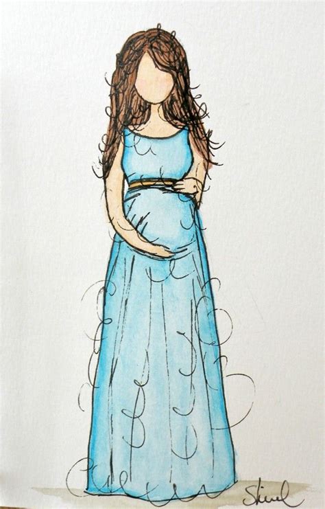 how to draw pregnant lady at how to draw