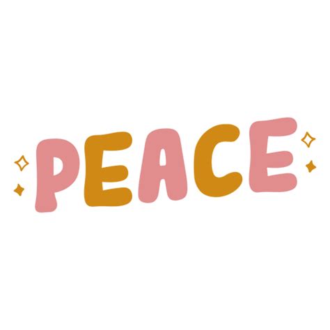 Peace Cute Lettering Png And Svg Design For T Shirts