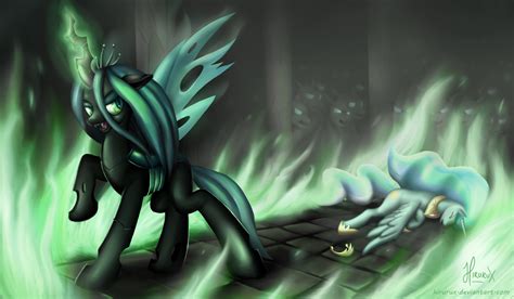 Chrysalis Vs Celestia V2 By Hirurux On Deviantart