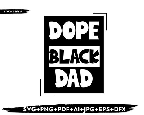Dope Black Dad Svgsilhouette Svgdopest Dad Svg Dope Black Etsy