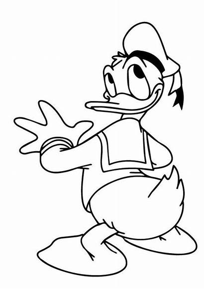 Duck Donald Coloring Malvorlagen Colorir Pato Desenhos