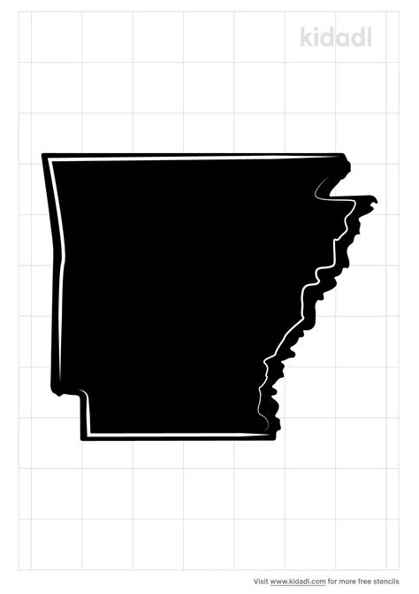 Free Arkansas State Stencil Stencil Printables Kidadl