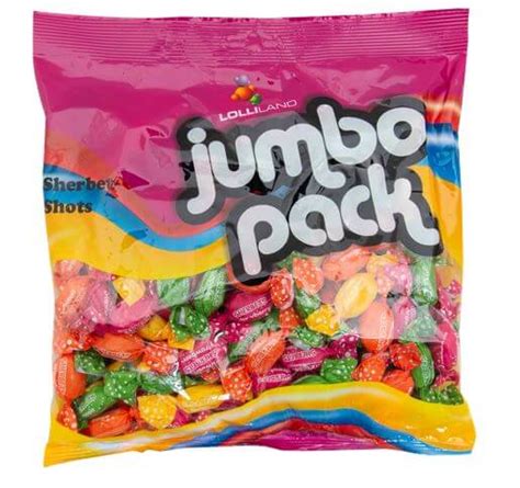 Lolliland Jumbo Pack Sherbet Shots 600g Top Party Supplies Hoppers