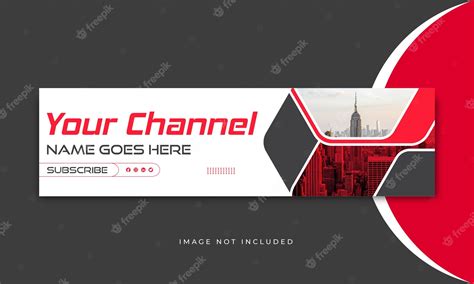Premium Vector Modern Red Youtube Banner And Cover Design