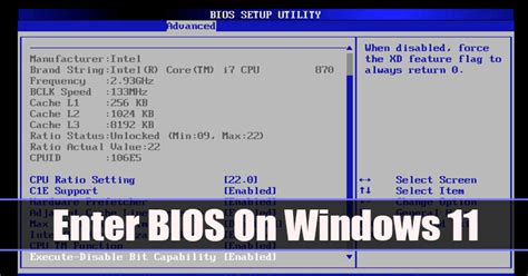 How To Enter The Bios On Windows Pc