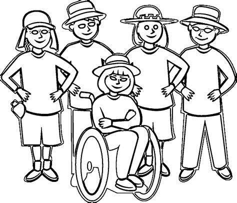 Sun Squad Friends Group Coloring Page