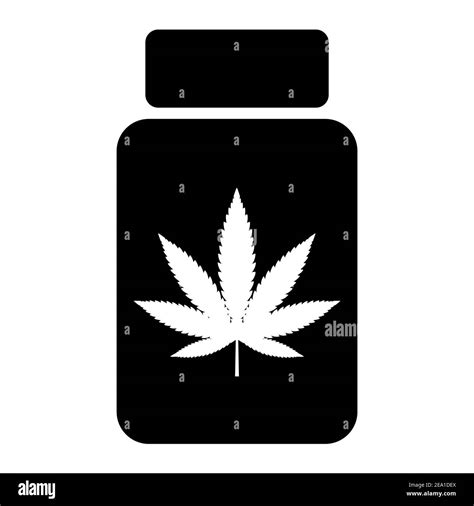 Mariuhana Símbolo De La Hoja Marihuana O Icono De Cáñamo Signo Médico De Cannabis Maleza