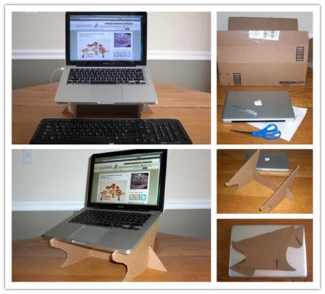 How to Simple Cardboard Laptop Stand step by step DIY tutorial instructions | How To Instructions
