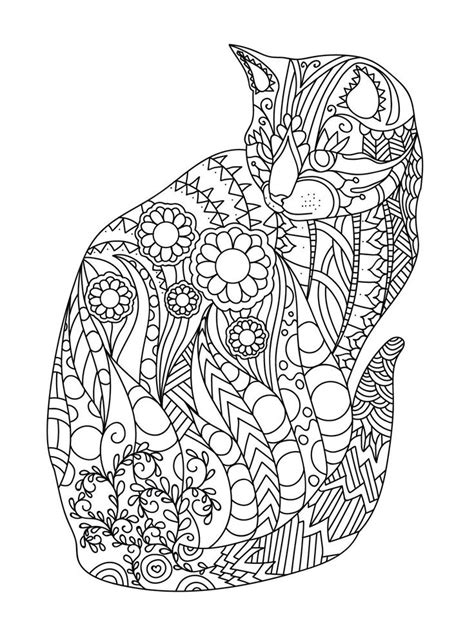 Mandala Cat Art Mandala Coloriage Mandala Animaux Coloriage Chat