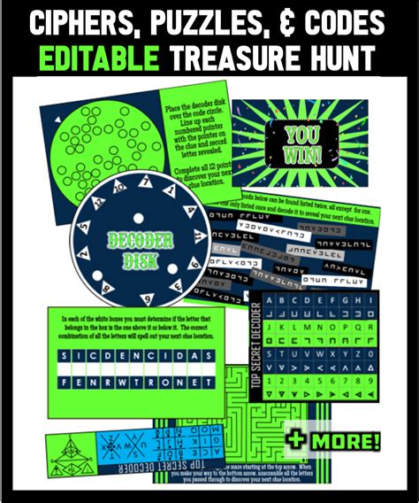 Printable Spy Treasure Hunt