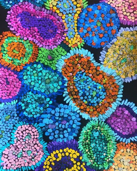 An Image Of Colorful Flowers Made Out Of Buttons