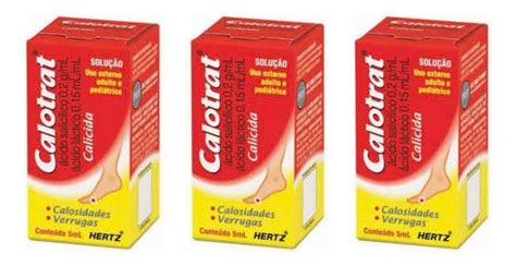 Kit C 3 Calotrat Solução Tópica 5ml Cada Calos E Verrugas