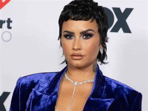 demi lovato sends body confidence message after filming their first ever sex scene yay for