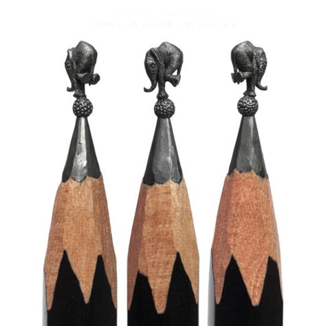Amazing Tiny Lead Sculptures Carved Into The Tips Of Pencils 42 Pics