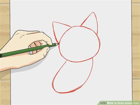 How To Draw Anime Cats 6 Steps With Pictures Wikihow