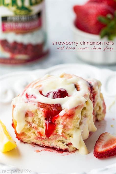 Delicious Strawberry Cinnamon Rolls Made With Lucky Leaf Pie Filling