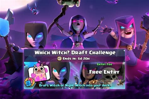 Octobers Which Witch Draft Challenge In Clash Royale Everything To