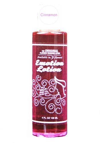 Emotion Lotion Flavored Edible Warming Massage Lube Body Oil Cinnamon 4 Oz 802190000156 Ebay