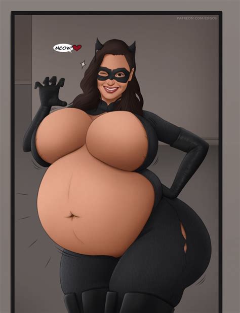 Rule 34 1girls Ass Belly Big Ass Big Belly Big Breasts Breasts Brown Hair Catwoman Cosplay