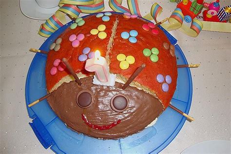 Kuchen zum kindergeburtstag begeistern die kleinen. Kindertorte "Marienkäfer" von olga1966 | Chefkoch | Kinder ...